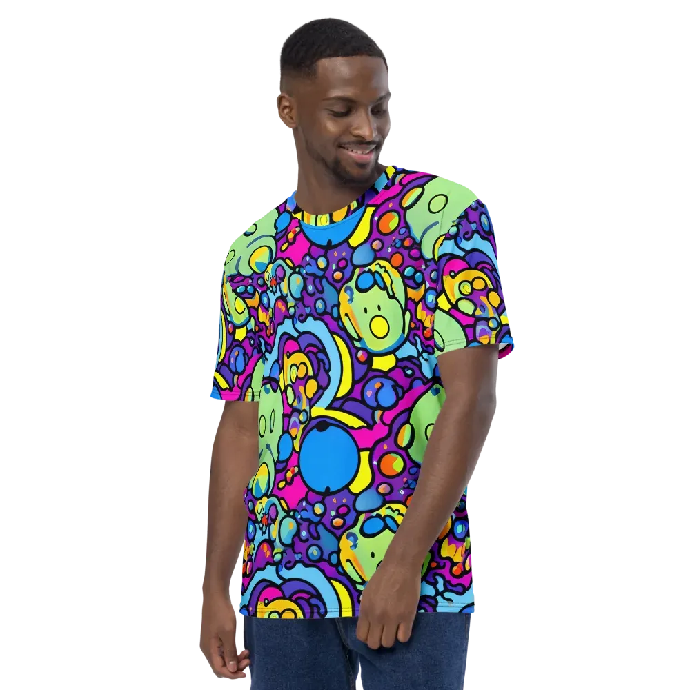 Enchanted Orbs on Men's Crew Neck T-Shirt — Left
