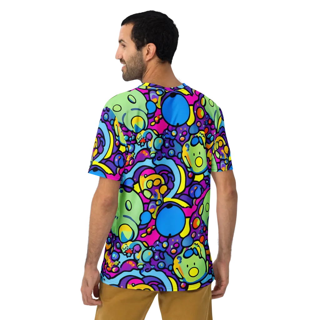 Enchanted Orbs on Men's Crew Neck T-Shirt — Back