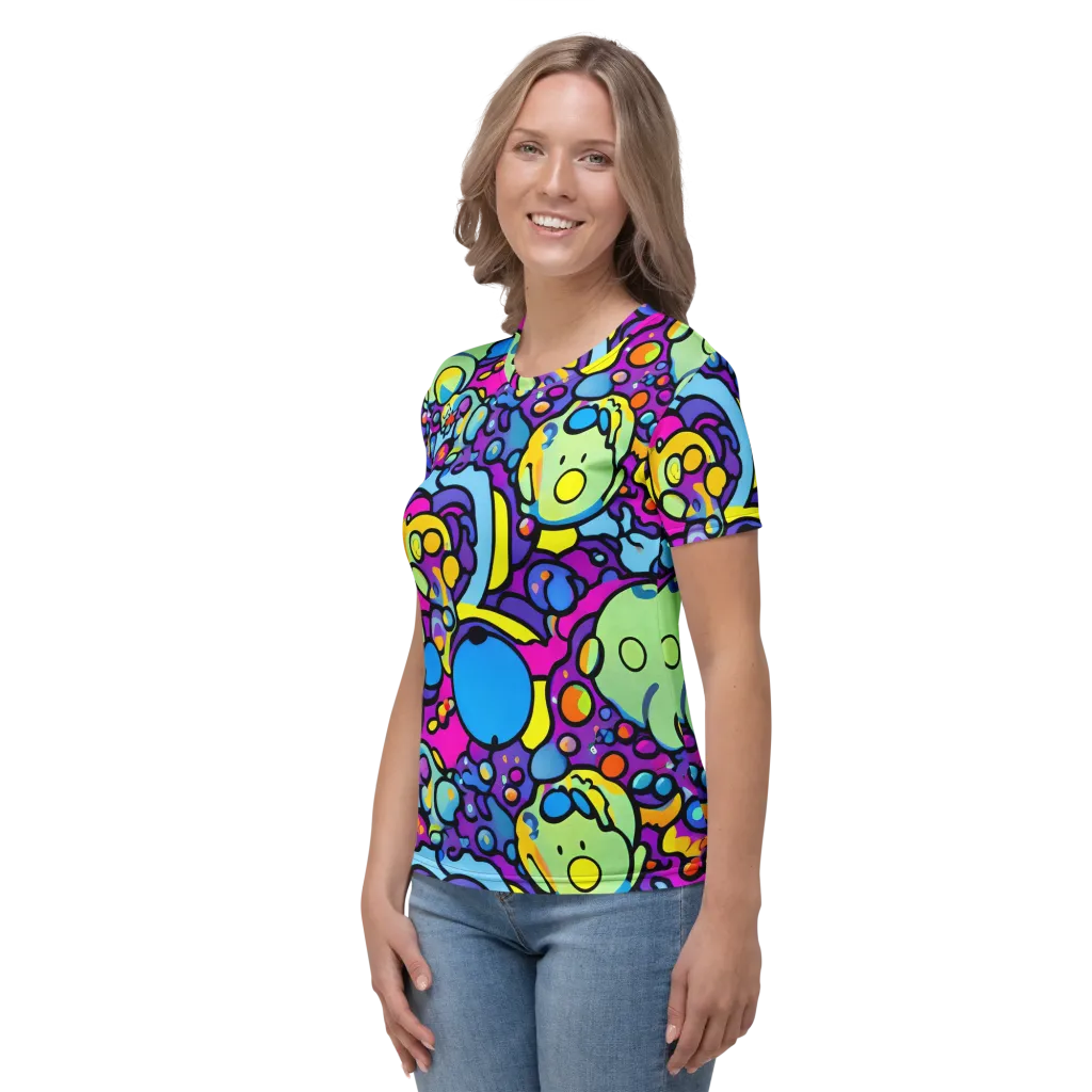 Enchanted Orbs on Women's Crew Neck T-Shirt — Left