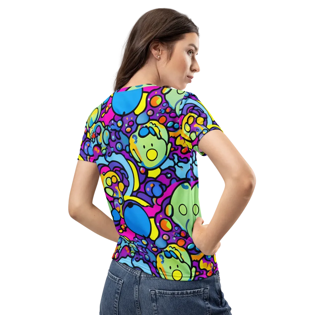 Enchanted Orbs on Women's Crew Neck T-Shirt — Back