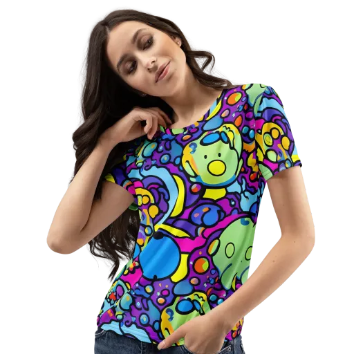 Enchanted Orbs on a Women's Crew Neck T-Shirt