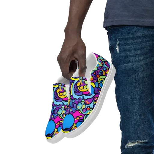 Enchanted Orbs on a Men's Slip-On Canvas Shoes