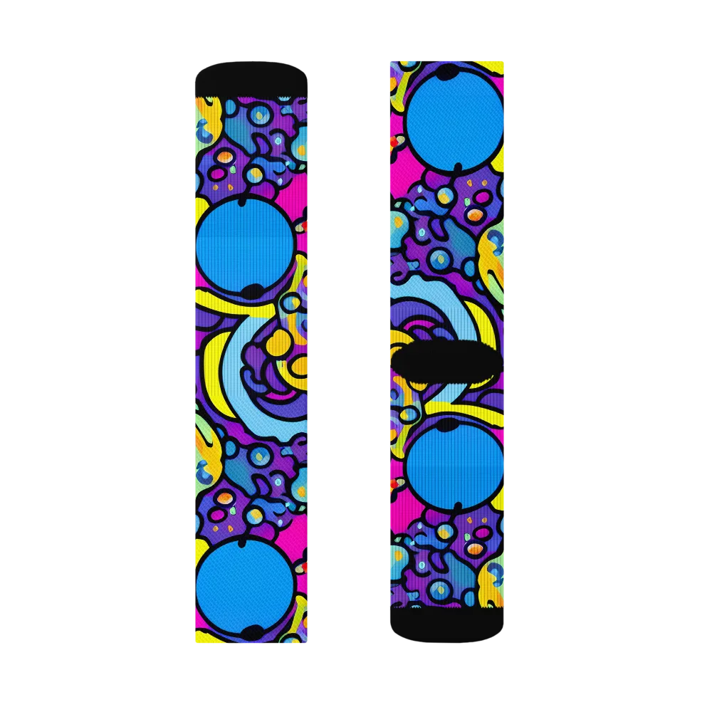 Enchanted Orbs on Socks — Left Sock