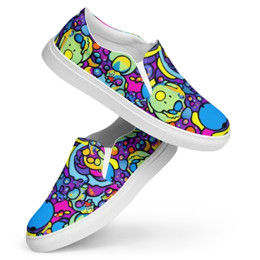 Enchanted Orbs on a Women's Slip-On Canvas Shoes