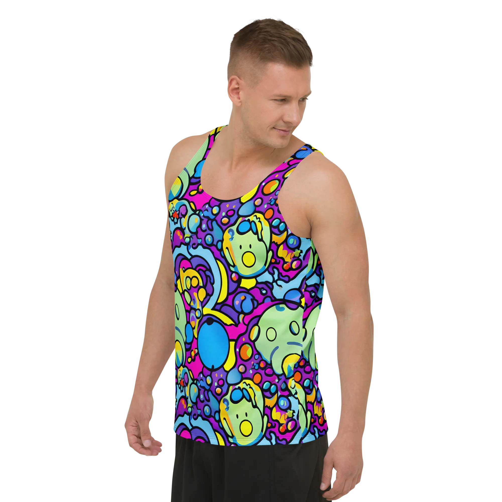 Enchanted Orbs on Men's Tank Top — Left Front