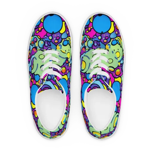 Enchanted Orbs on a Men's Lace-Up Canvas Shoes