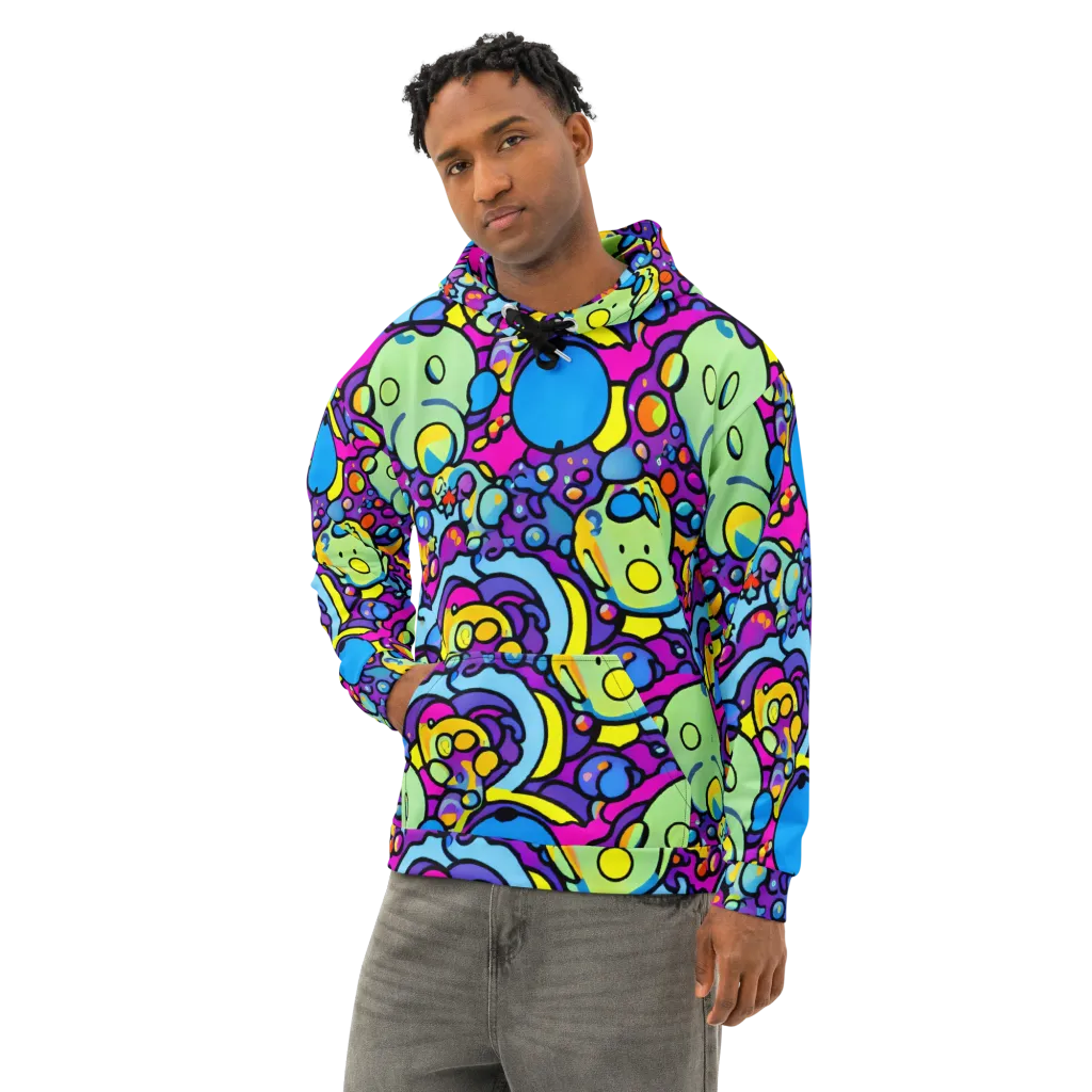 Enchanted Orbs on Cotton Hoodie — Left Front