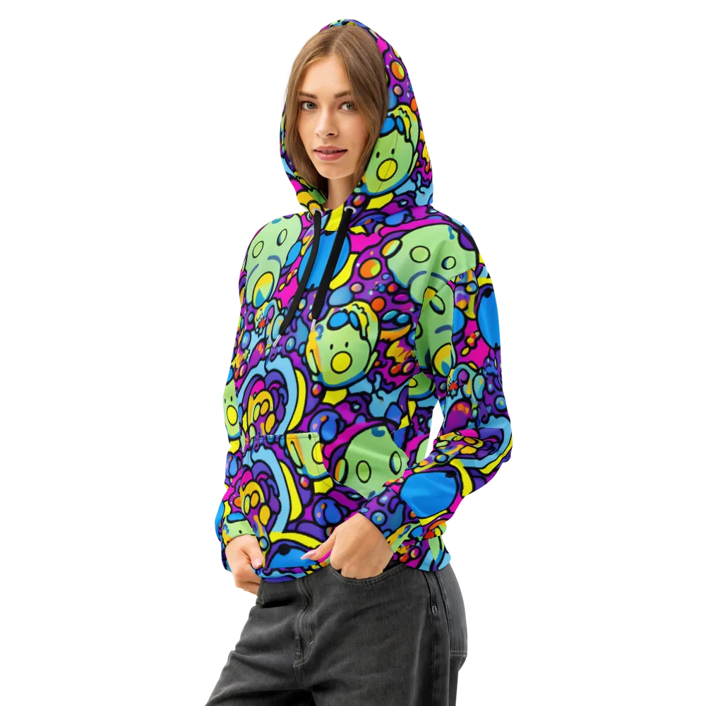 Enchanted Orbs on Cotton Hoodie — Left Front