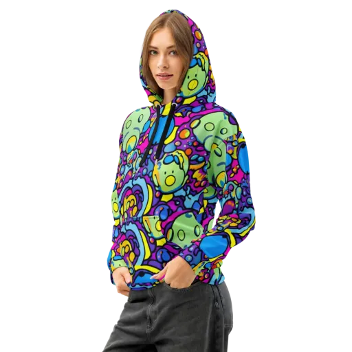 Enchanted Orbs on a Cotton Hoodie