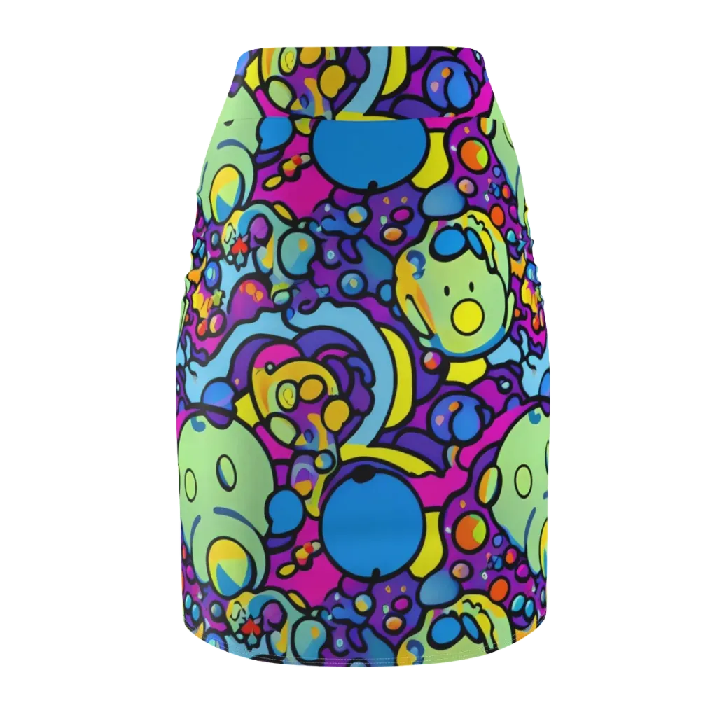 Enchanted Orbs on Pencil Skirt — Back