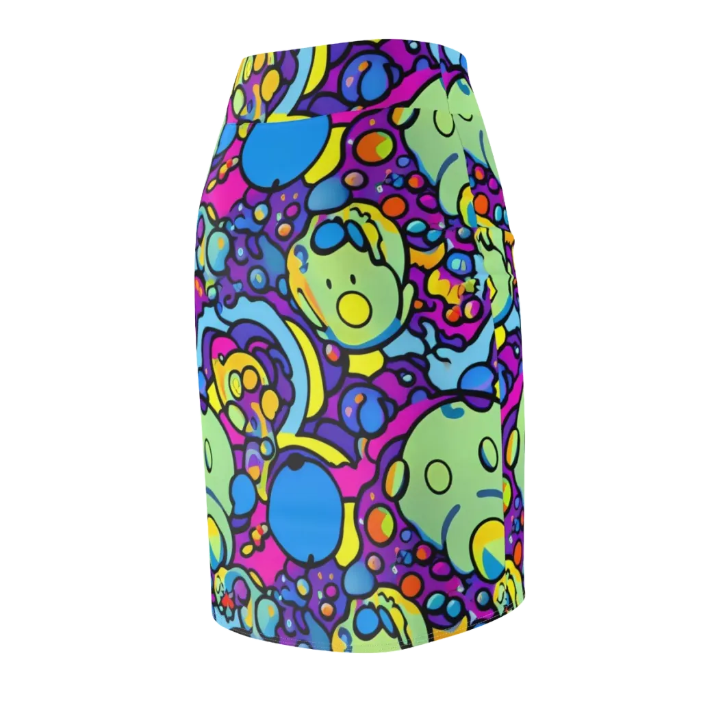 Enchanted Orbs on Pencil Skirt — Back Side