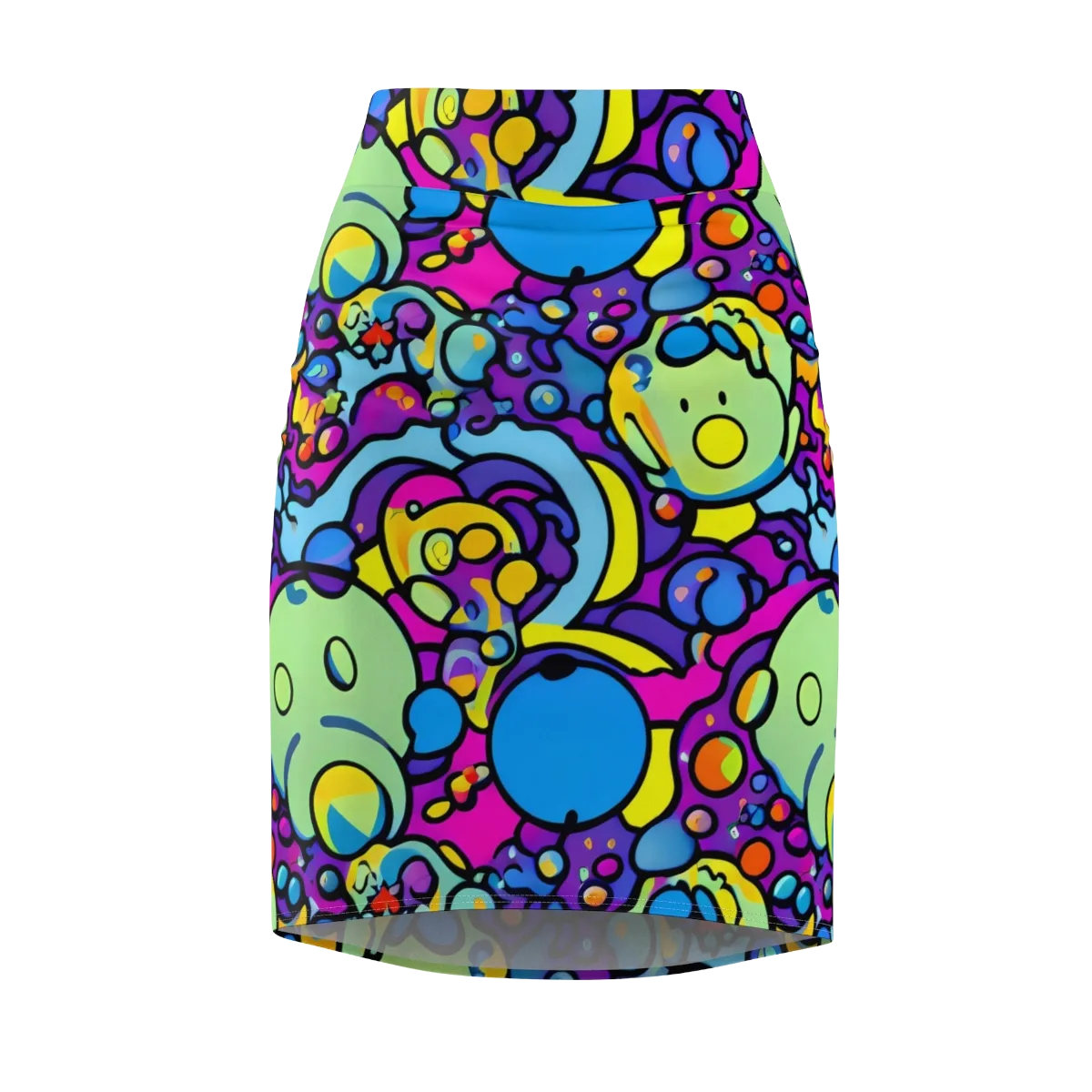 Enchanted Orbs on Pencil Skirt — Front