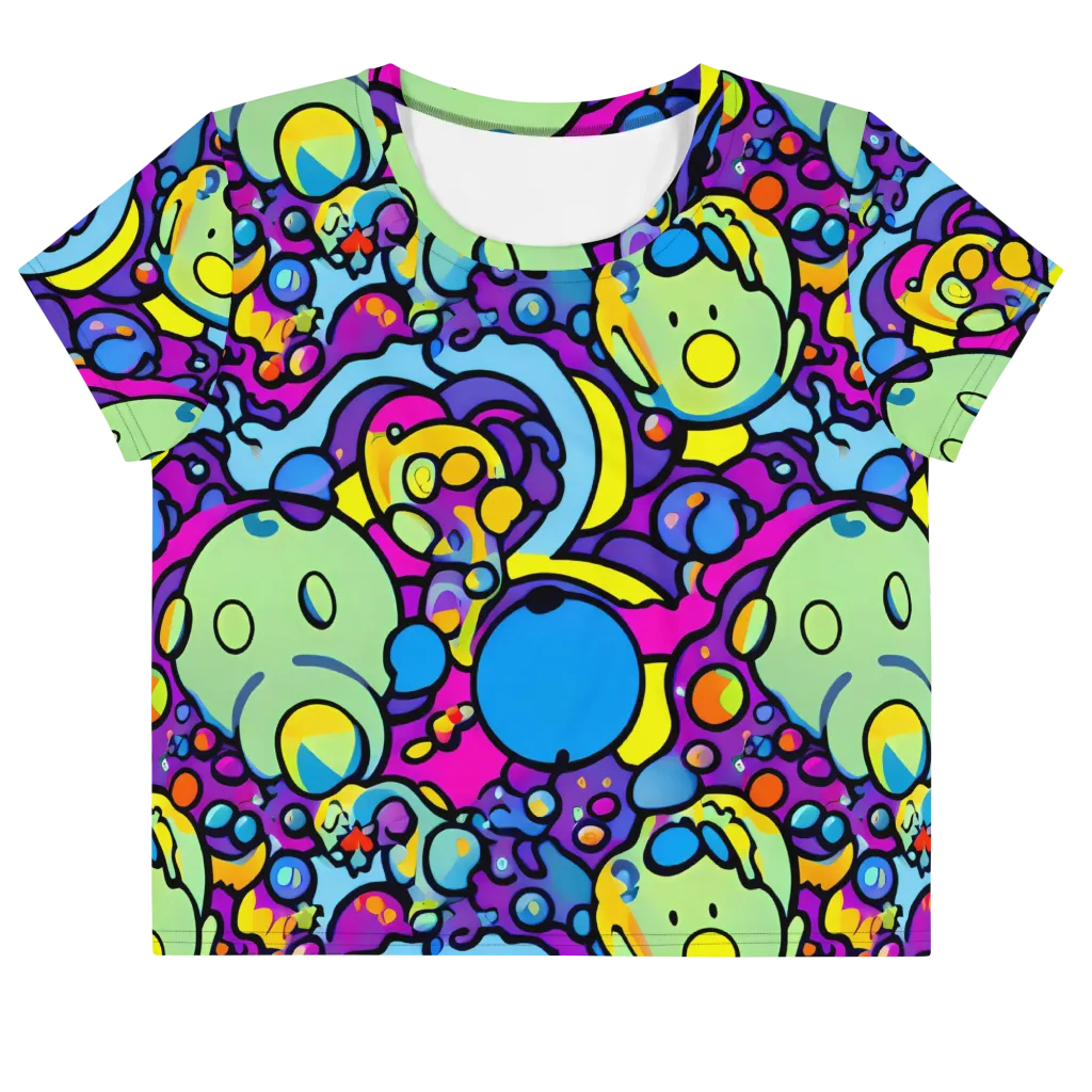 Enchanted Orbs on Crop Tee — Front