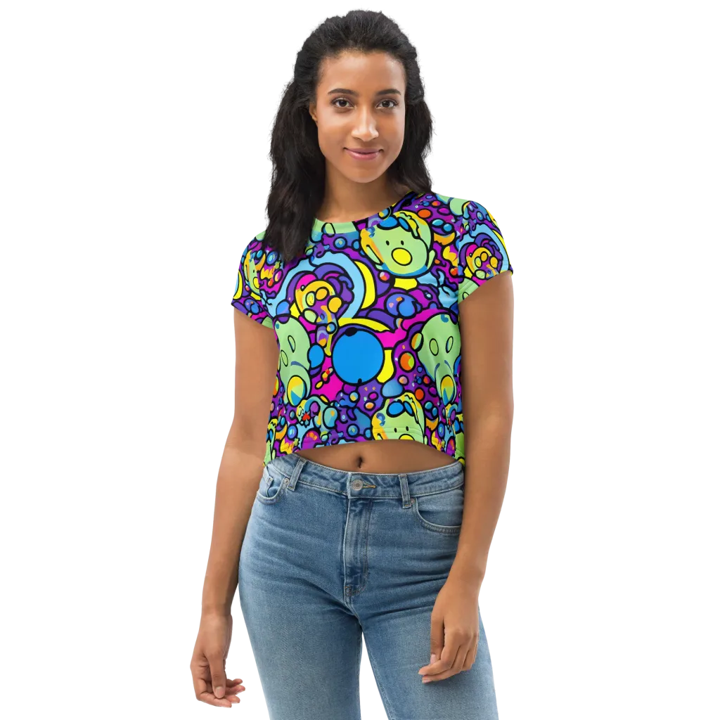 Enchanted Orbs on Crop Tee — Front