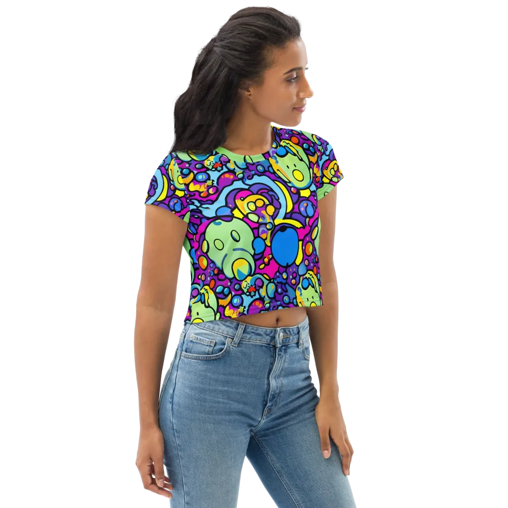 Enchanted Orbs on Crop Tee — Right Front