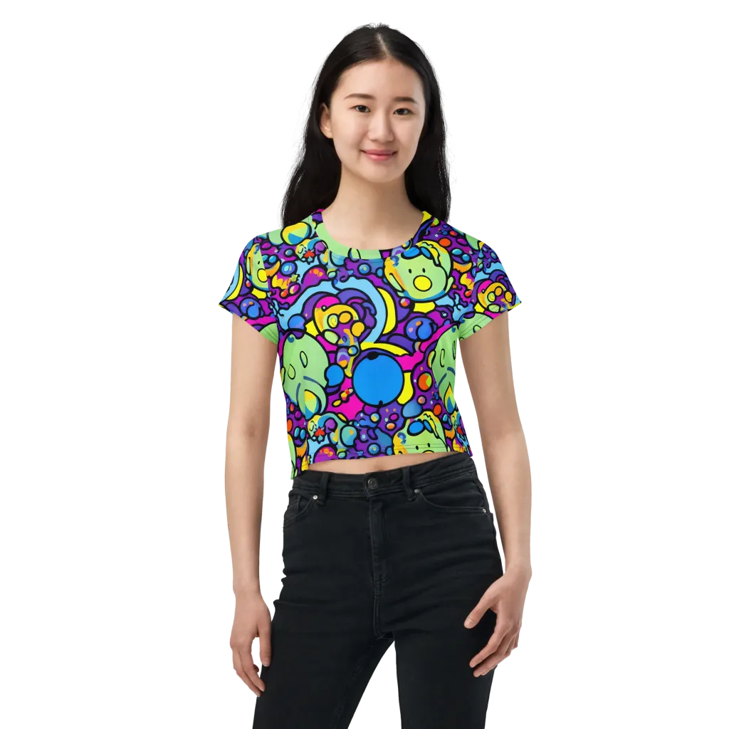 Enchanted Orbs on Crop Tee — Front