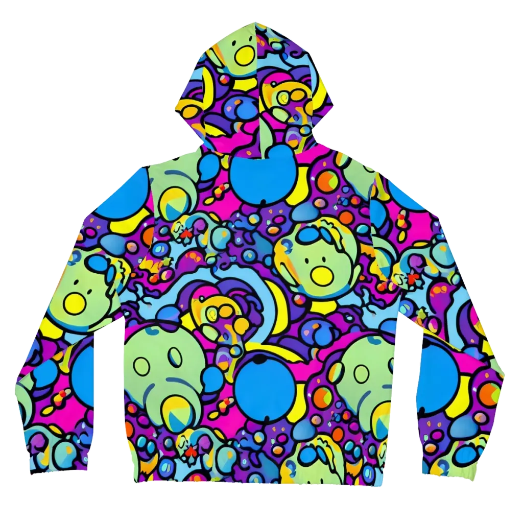 Enchanted Orbs on Women's Full-Zip Hoodie — Back