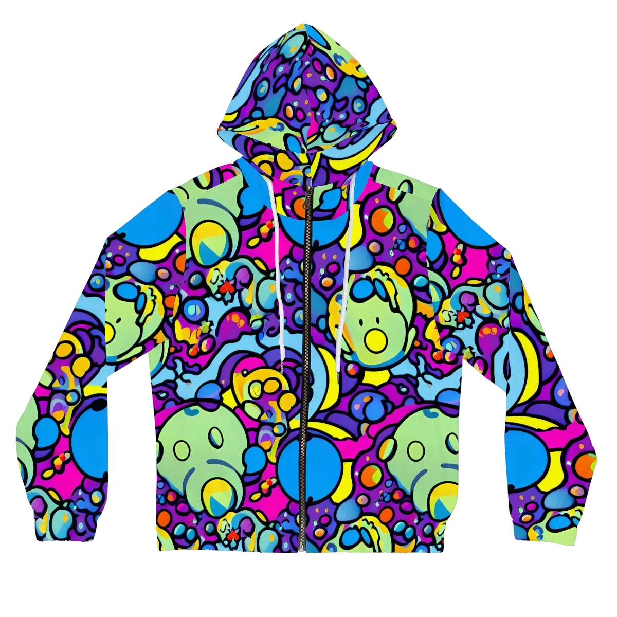 Enchanted Orbs on Women's Full-Zip Hoodie — Front