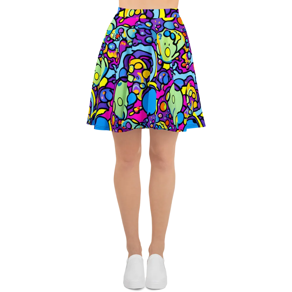 Enchanted Orbs on Skater Skirt — Front