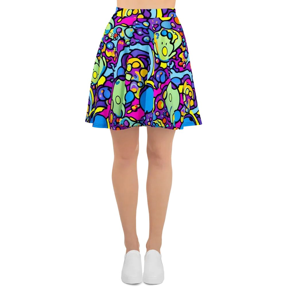 Enchanted Orbs on Skater Skirt — Front