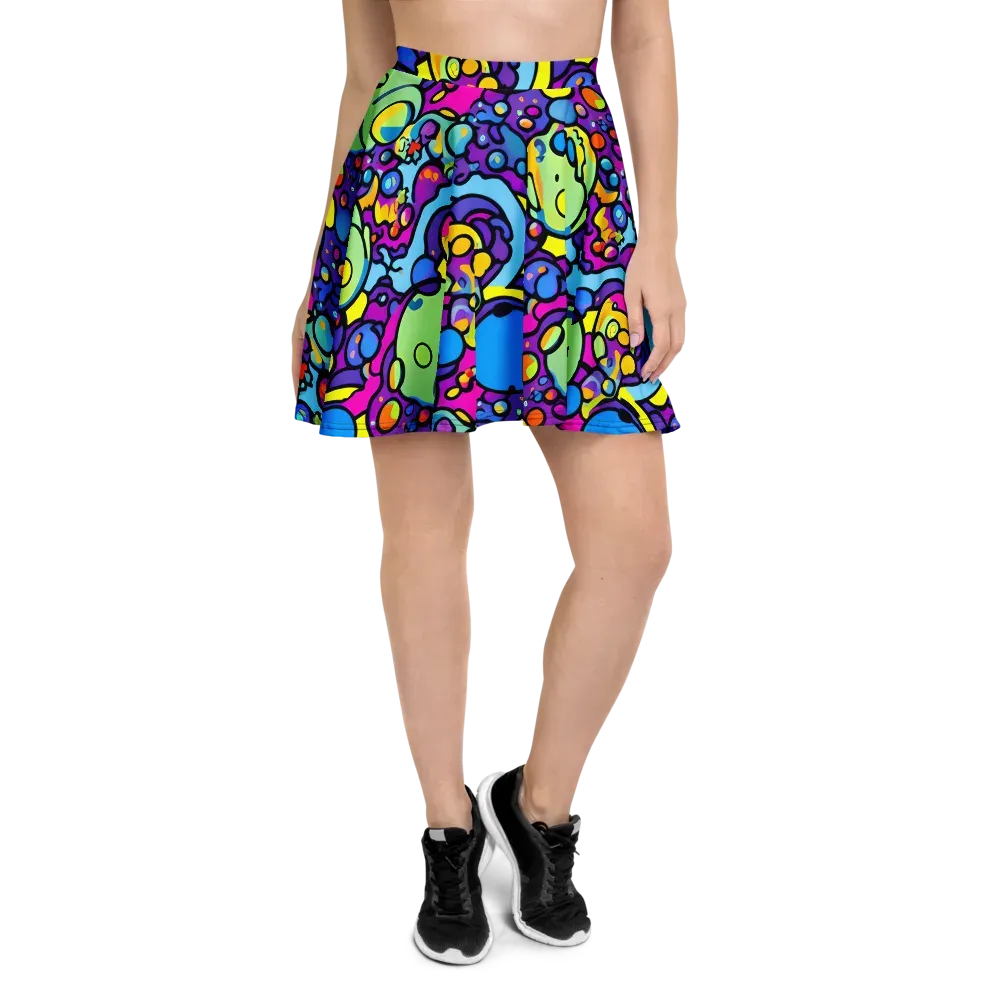 Enchanted Orbs on Skater Skirt — Front