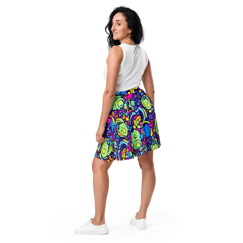 Enchanted Orbs on Skater Skirt — Back