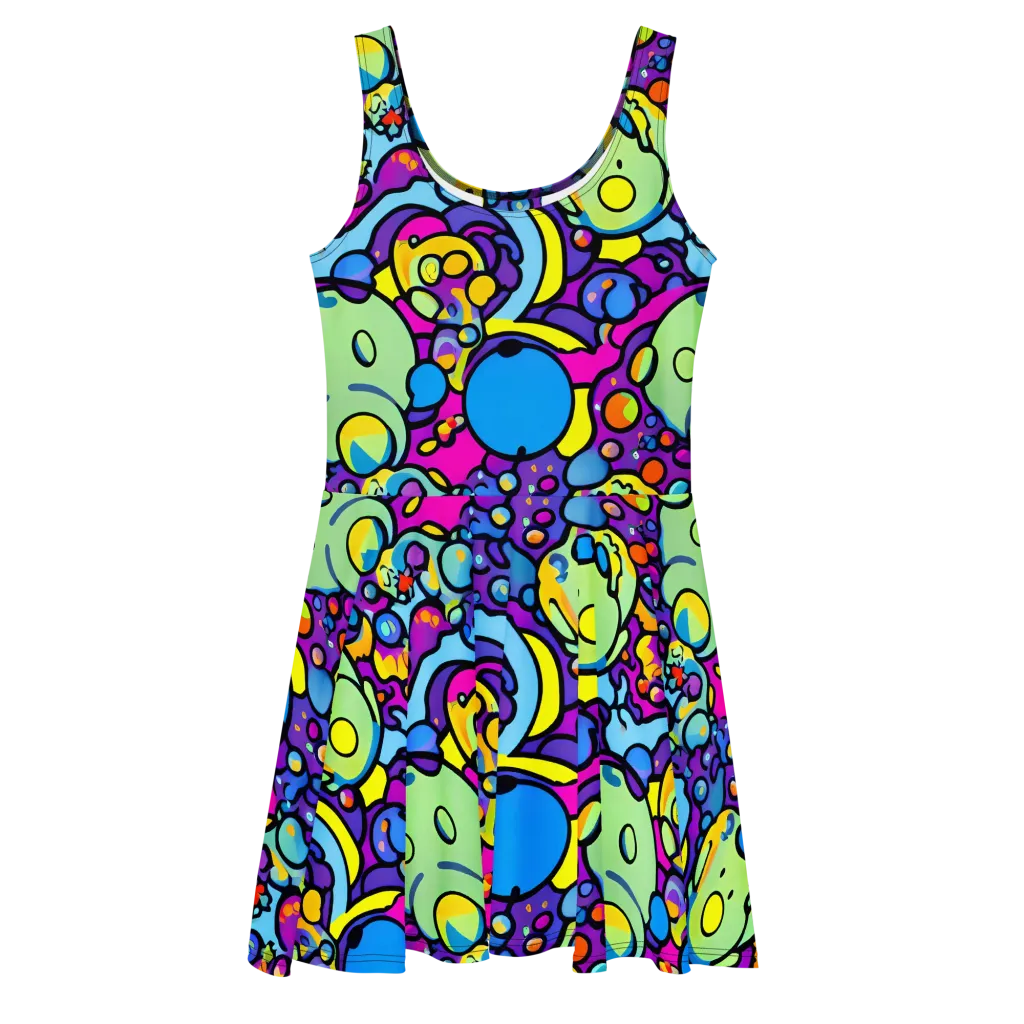 Enchanted Orbs on Skater Dress — Front