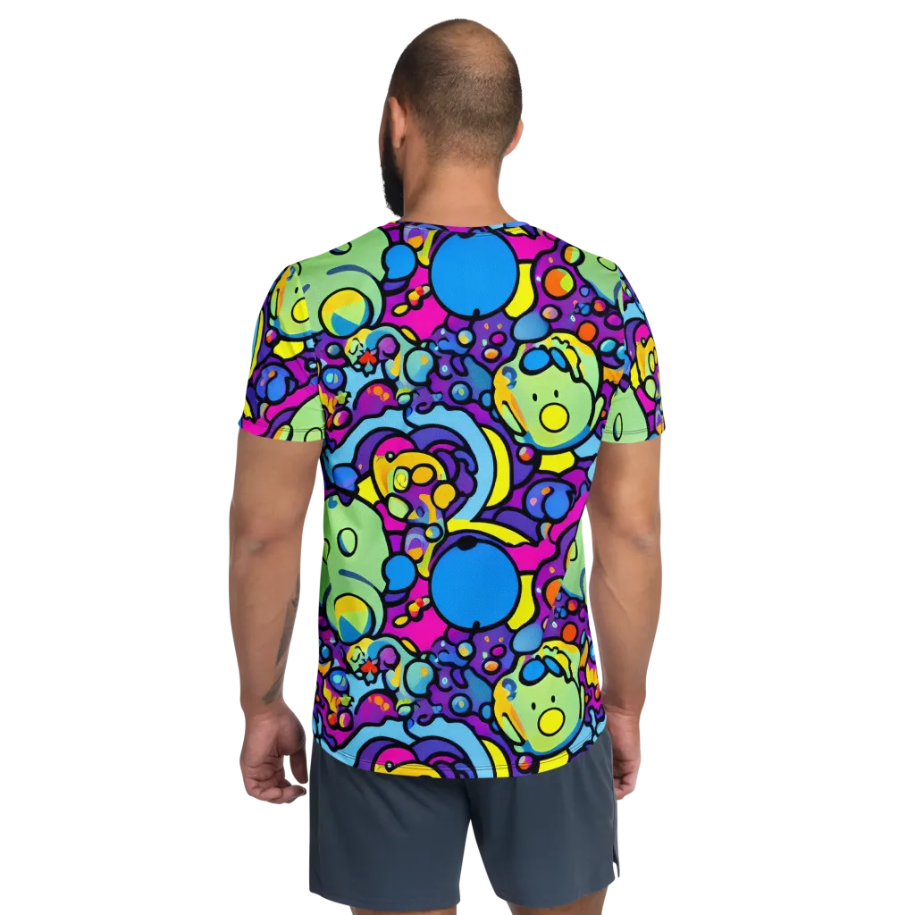 Enchanted Orbs on Men's Athletic T-Shirt — Back