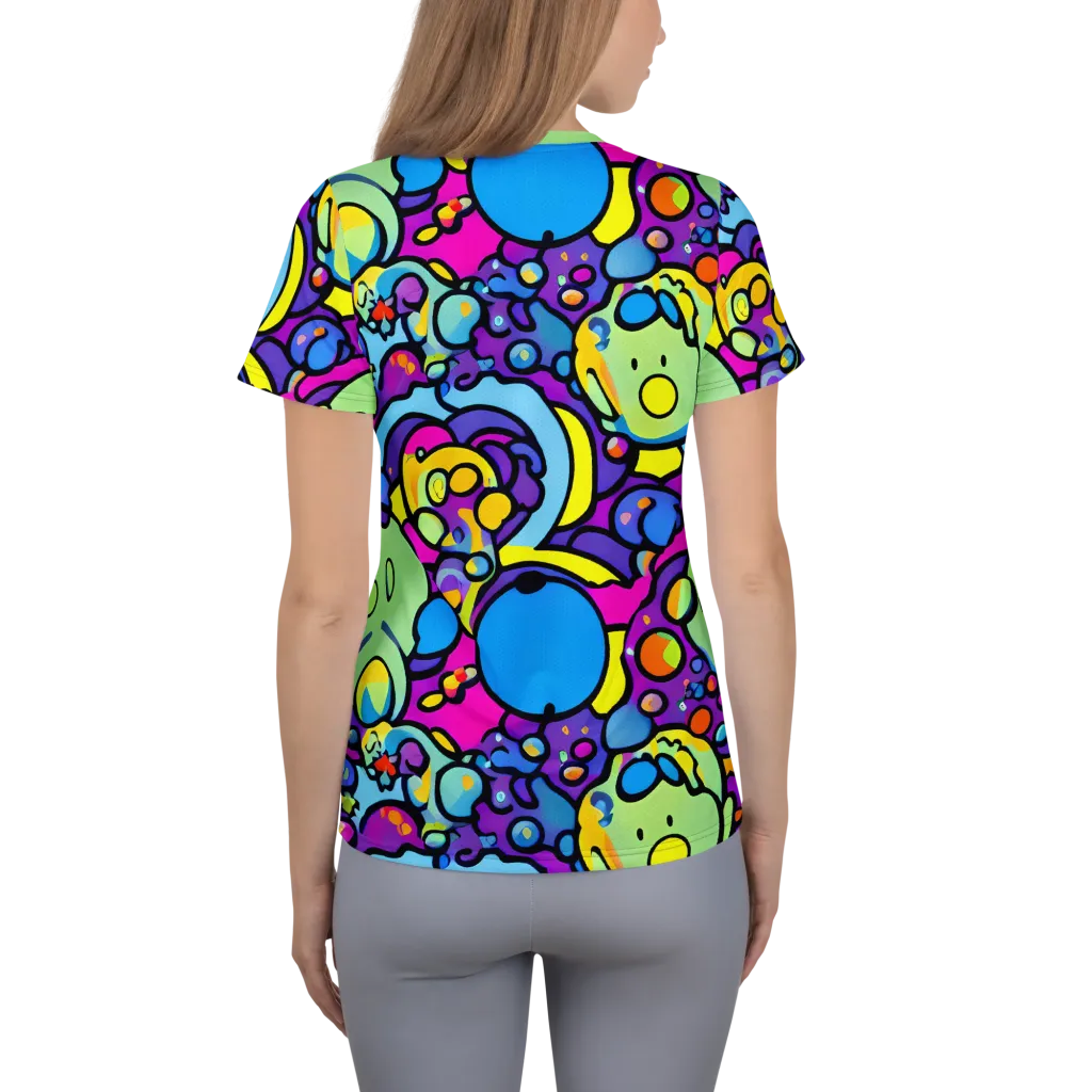 Enchanted Orbs on Women's Athletic T-Shirt — Back
