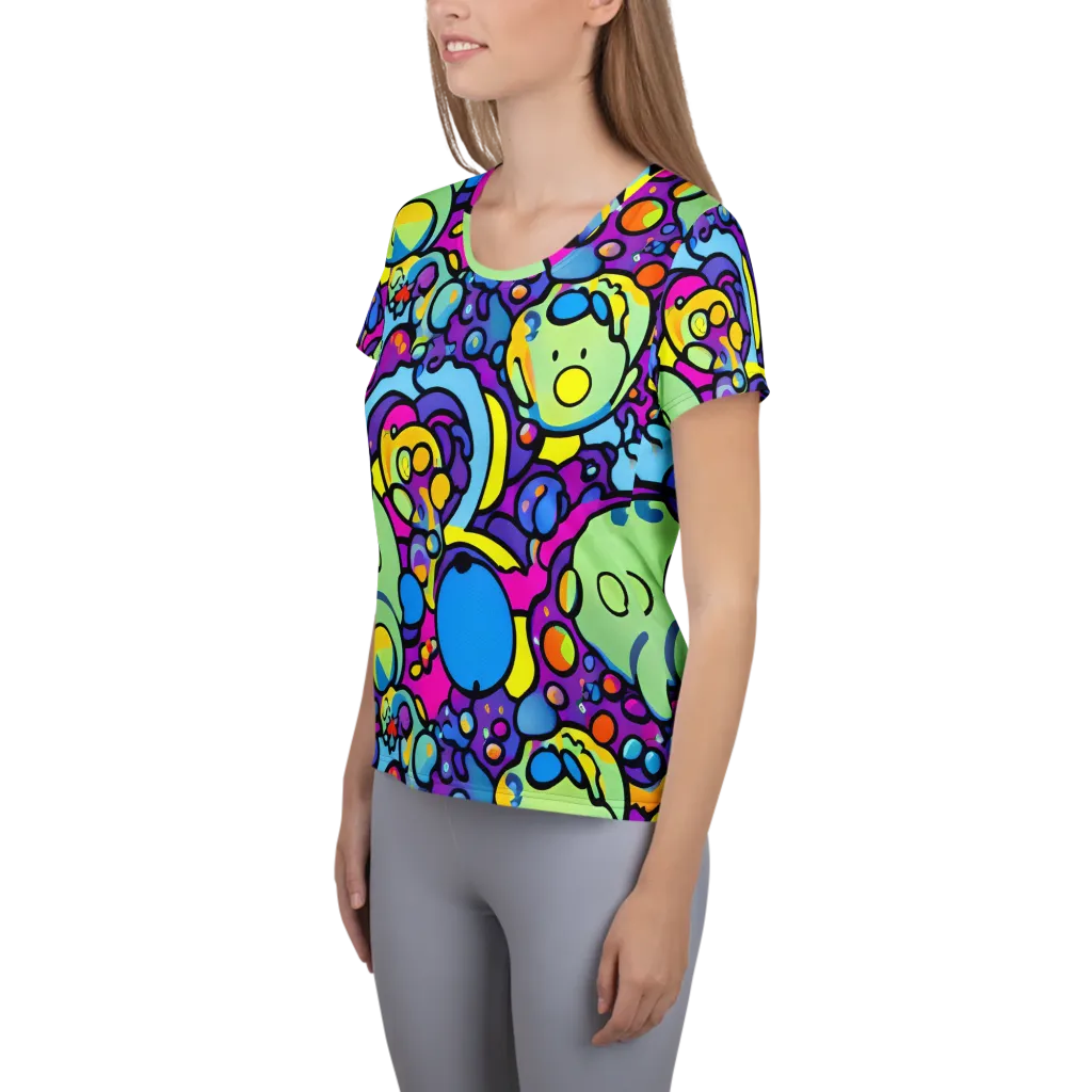 Enchanted Orbs on Women's Athletic T-Shirt — Left