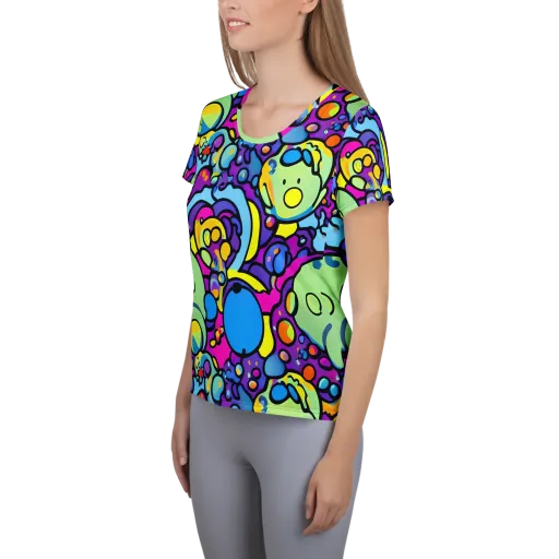 Enchanted Orbs on a Women's Athletic T-Shirt