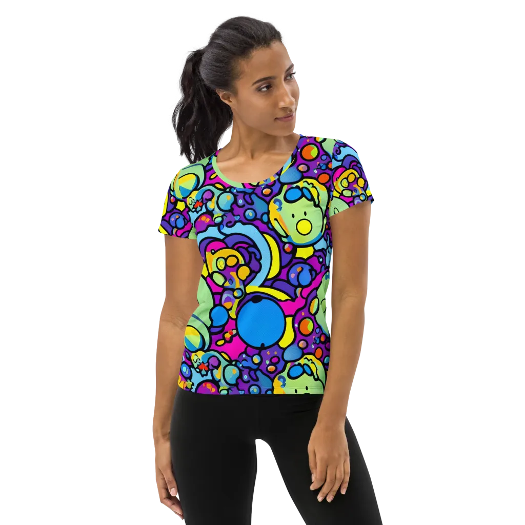 Enchanted Orbs on Women's Athletic T-Shirt — Front