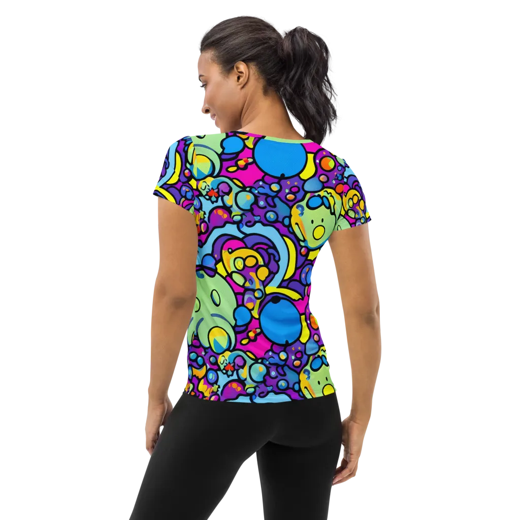 Enchanted Orbs on Women's Athletic T-Shirt — Back