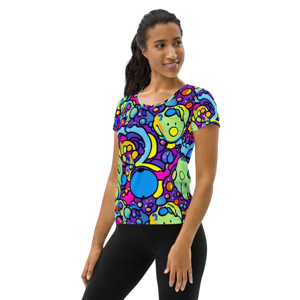 Enchanted Orbs on Women's Athletic T-Shirt — Left