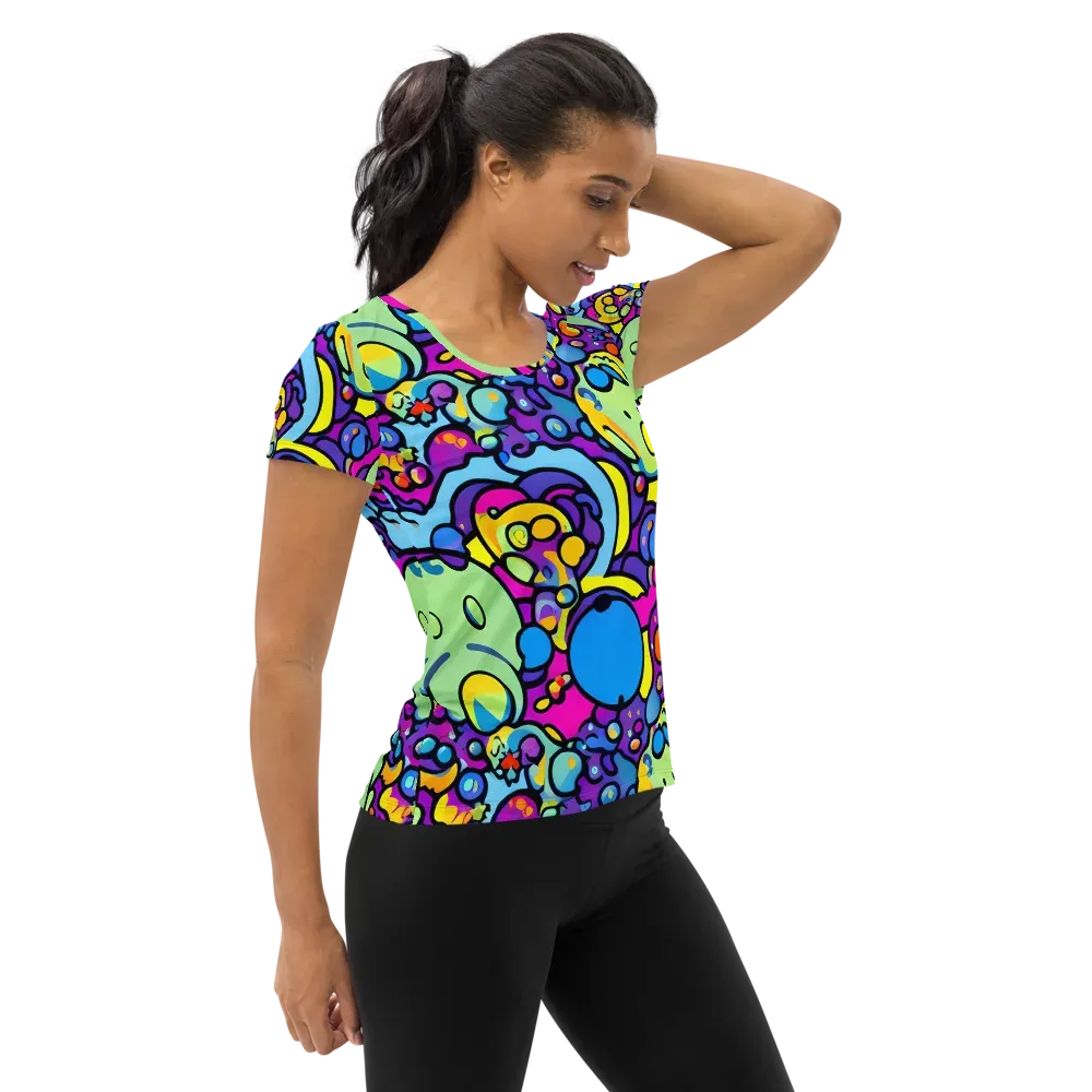 Enchanted Orbs on Women's Athletic T-Shirt — Right