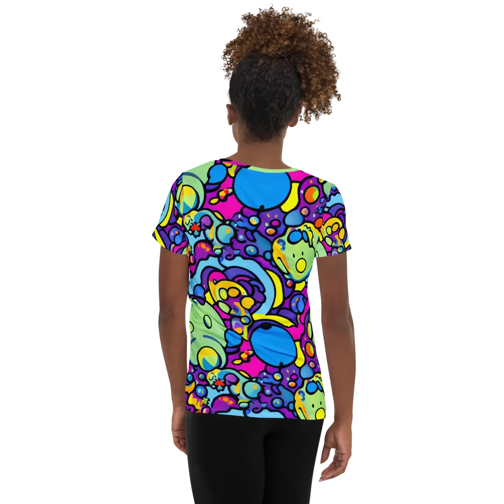Enchanted Orbs on Women's Athletic T-Shirt — Back