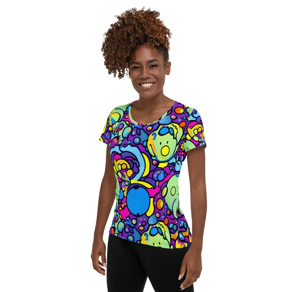 Enchanted Orbs on Women's Athletic T-Shirt — Left