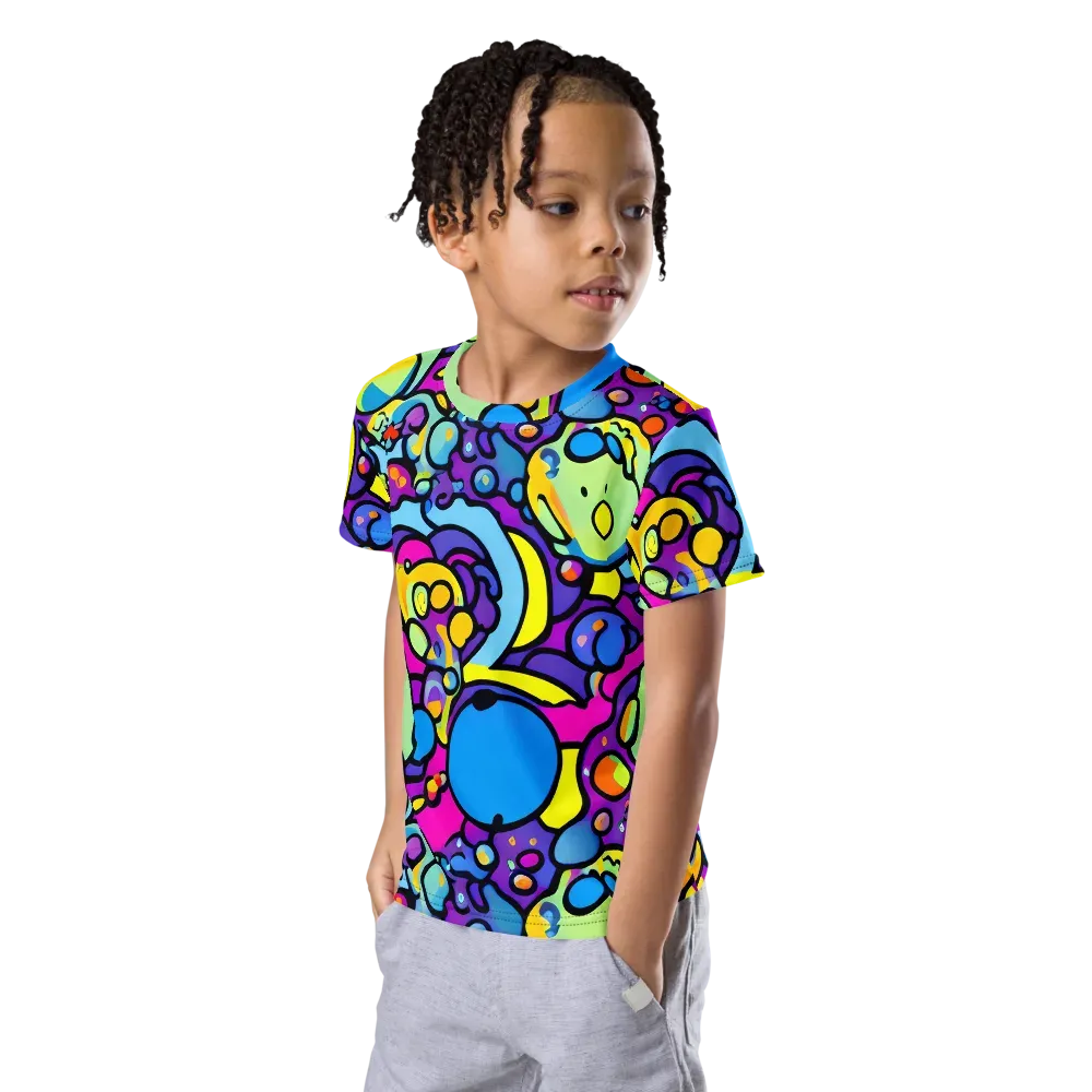 Enchanted Orbs on Kids Crew Neck T-Shirt — Left Front