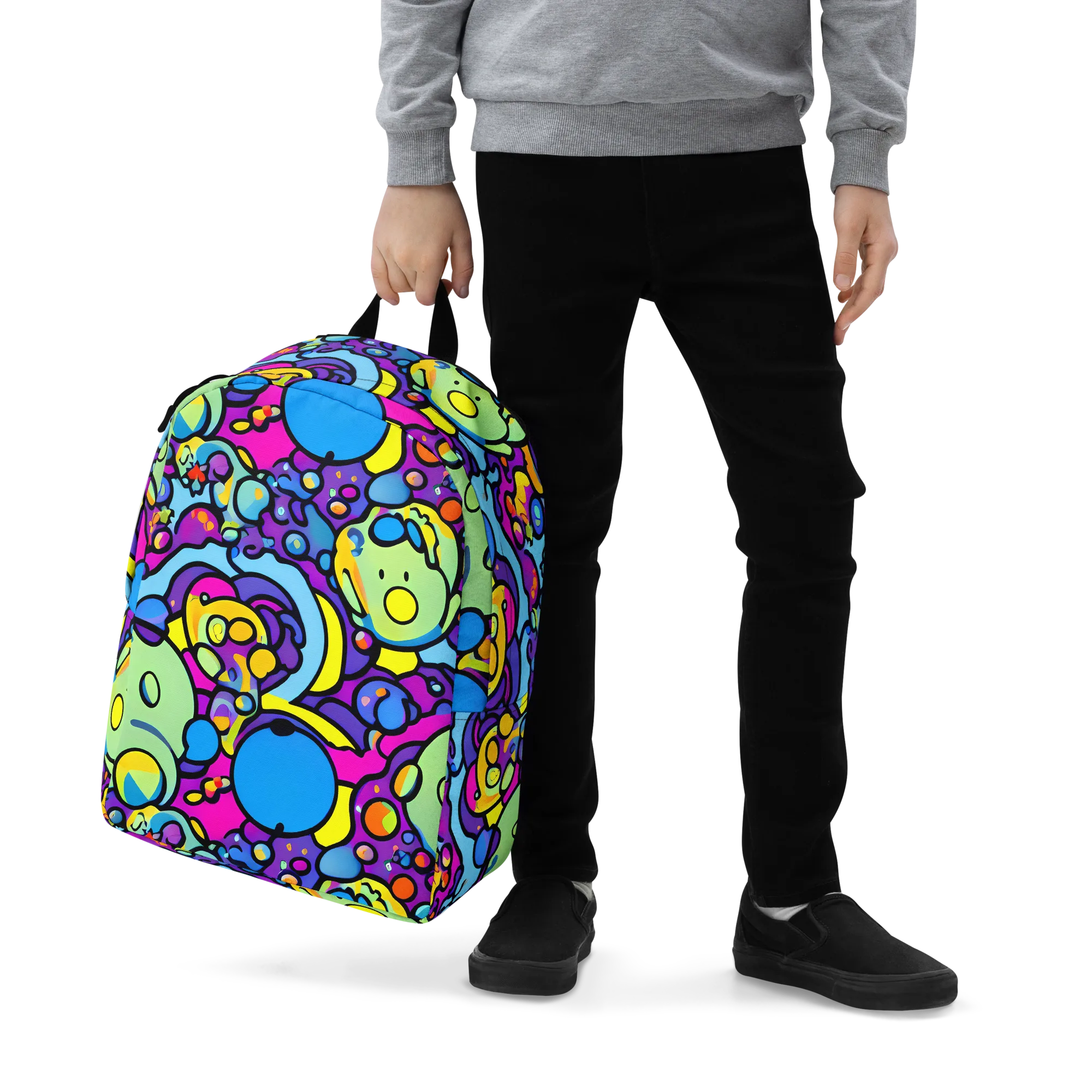 Enchanted Orbs on Minimalist Backpack — Zoomed-in