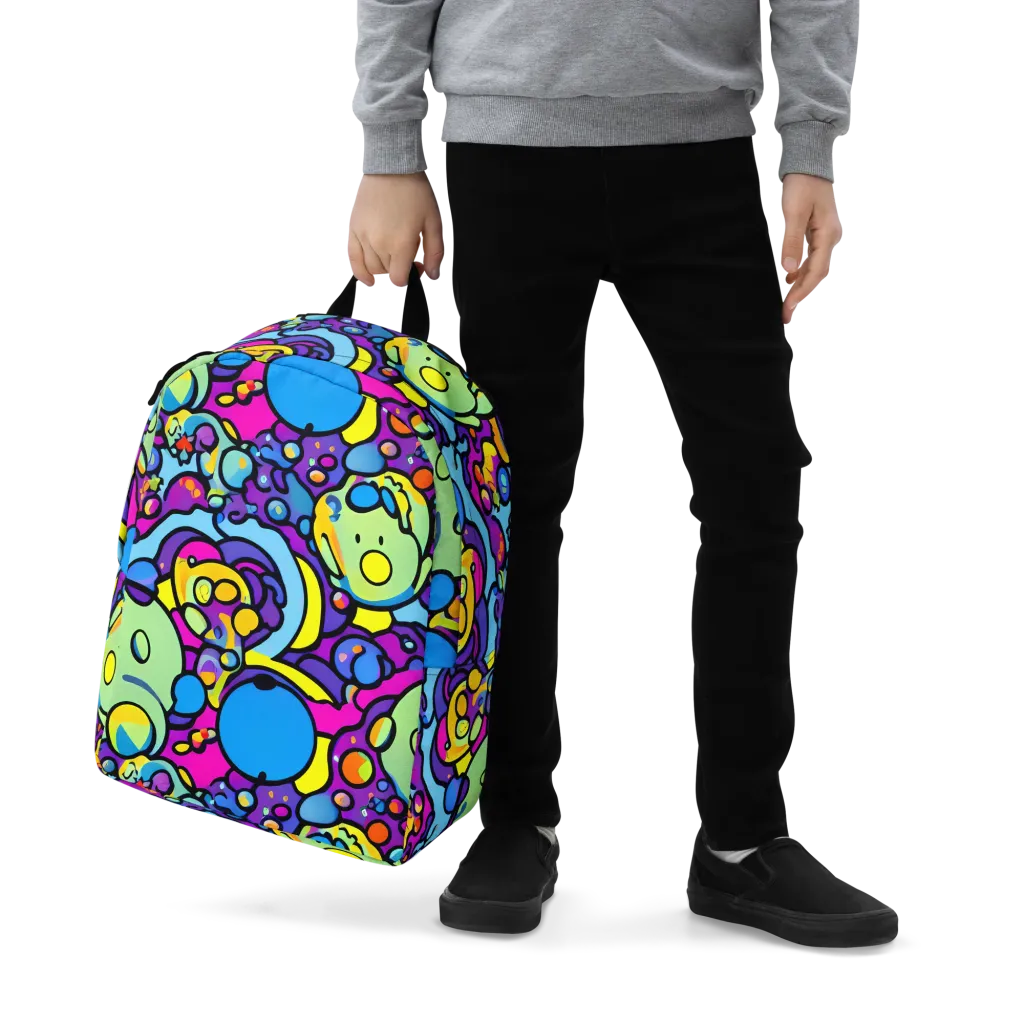 Enchanted Orbs on Minimalist Backpack — Zoomed-in