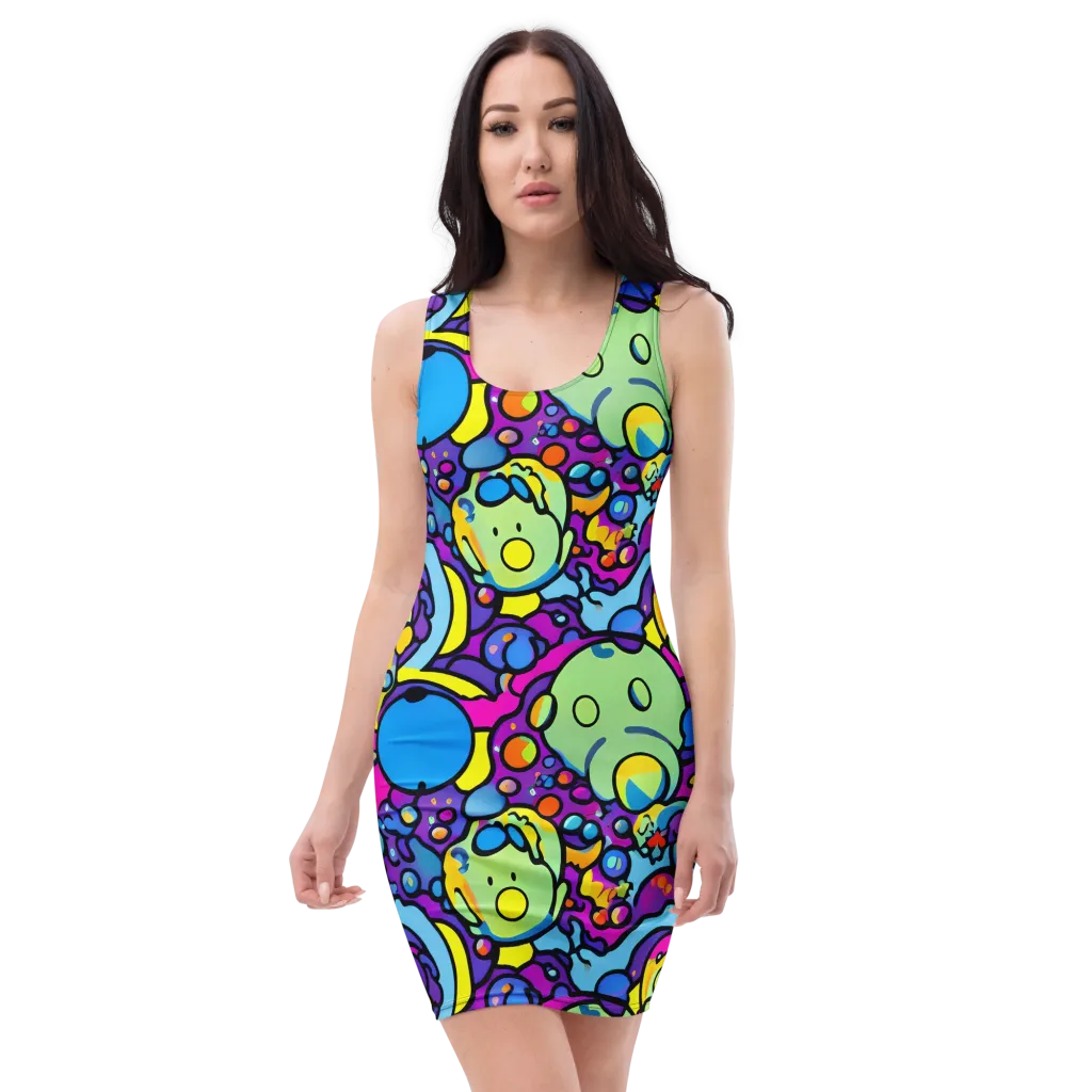 Enchanted Orbs on Bodycon Dress — Front
