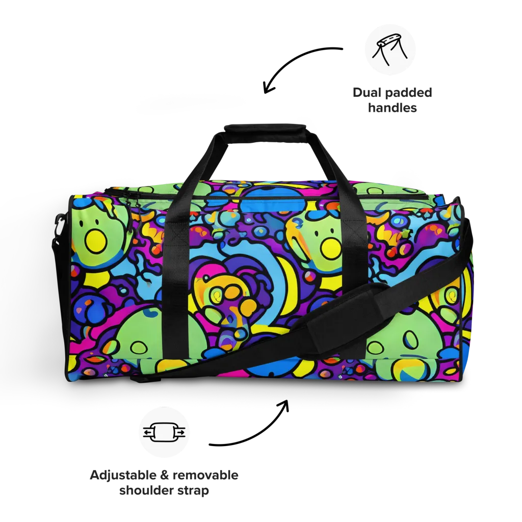 Enchanted Orbs on Duffle Bag — Front