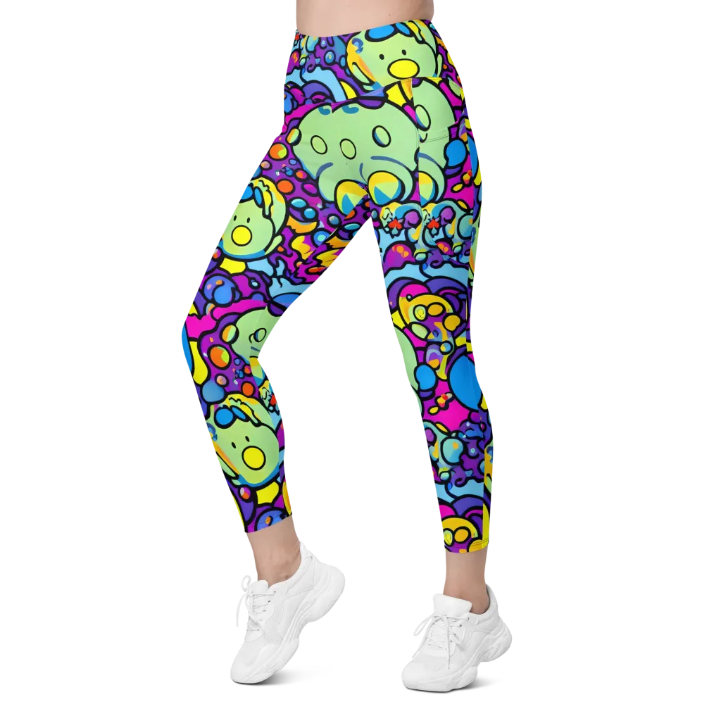 Enchanted Orbs on Leggings with Pockets — Left Front