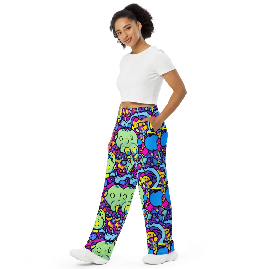 Enchanted Orbs on Wide-Leg Pants — Left Front