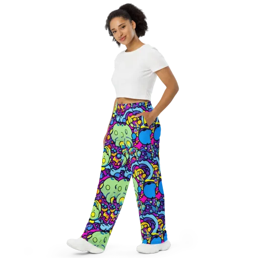 Enchanted Orbs on a Wide-Leg Pants