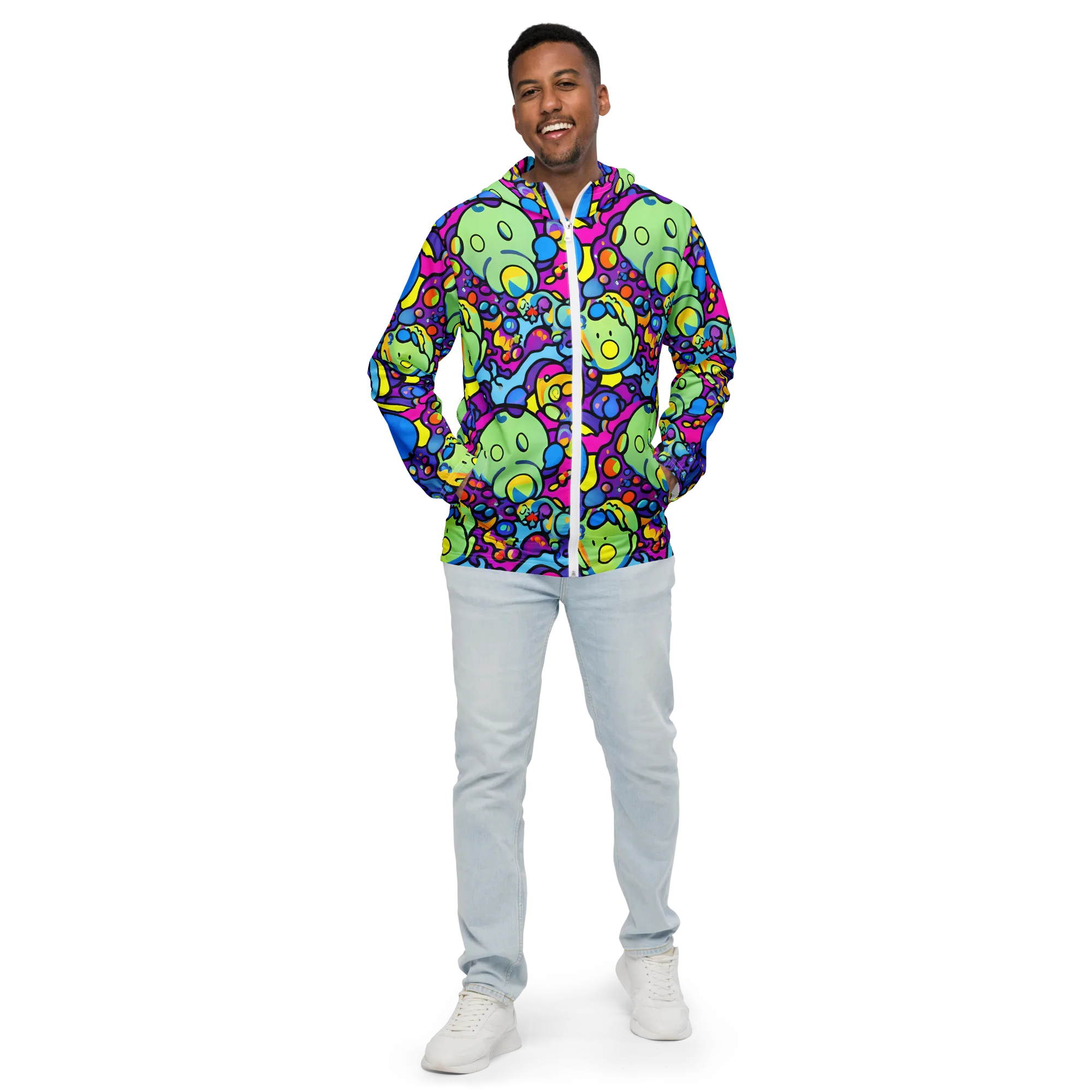 Enchanted Orbs on Men's Windbreaker — Front