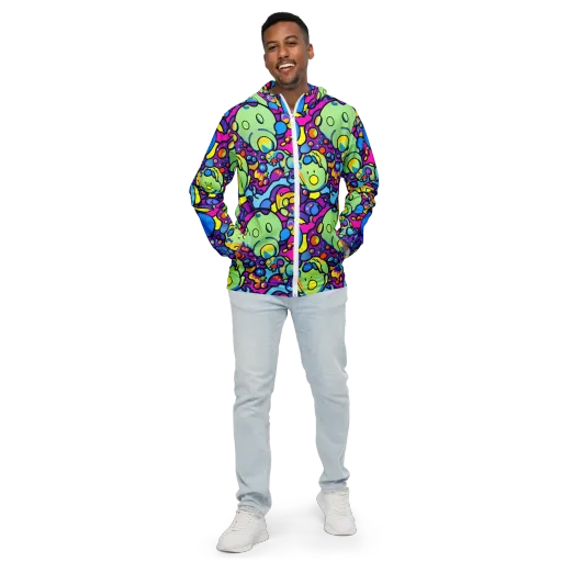 Enchanted Orbs on a Men's Windbreaker