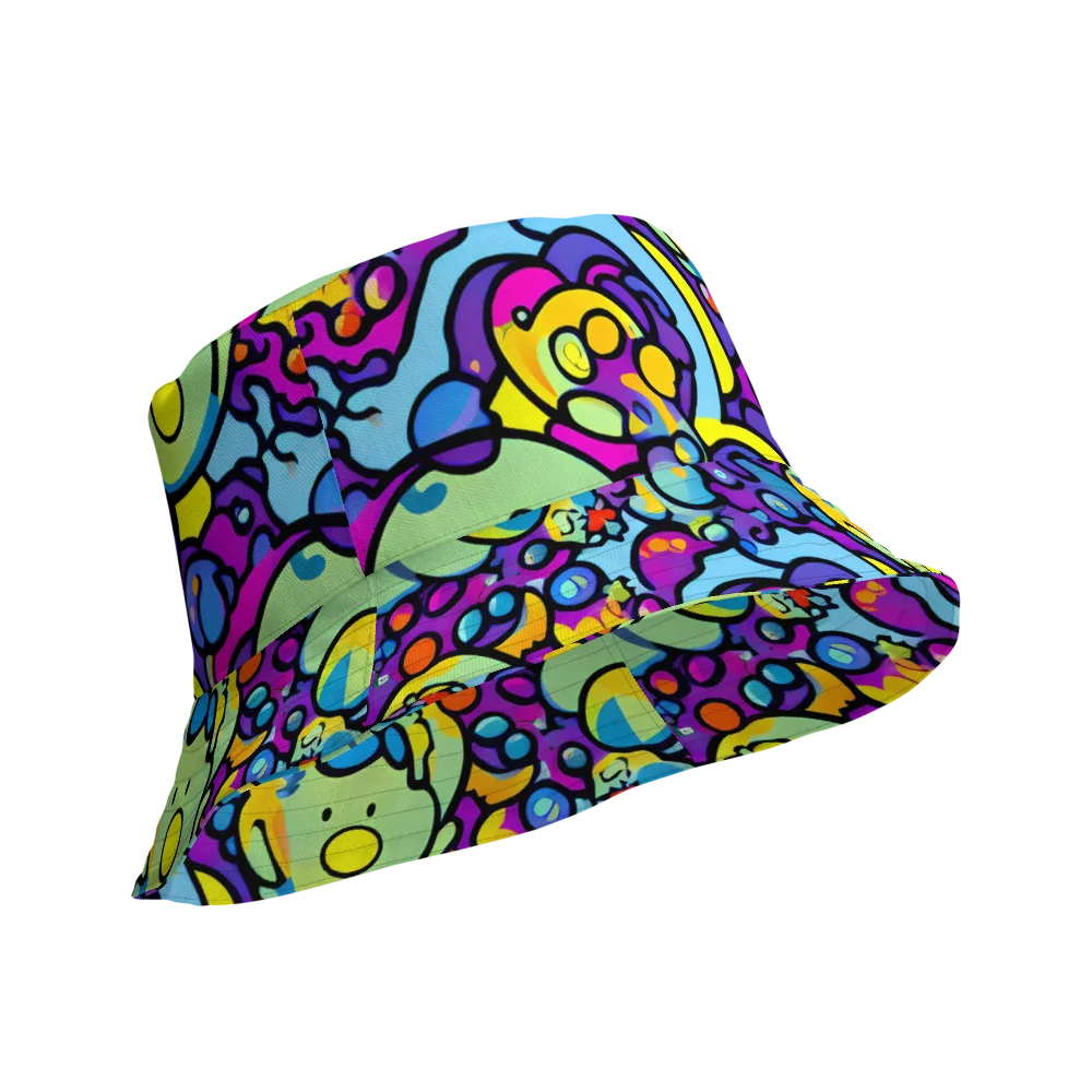 Enchanted Orbs on Reversible Bucket Hat — Product details Outside