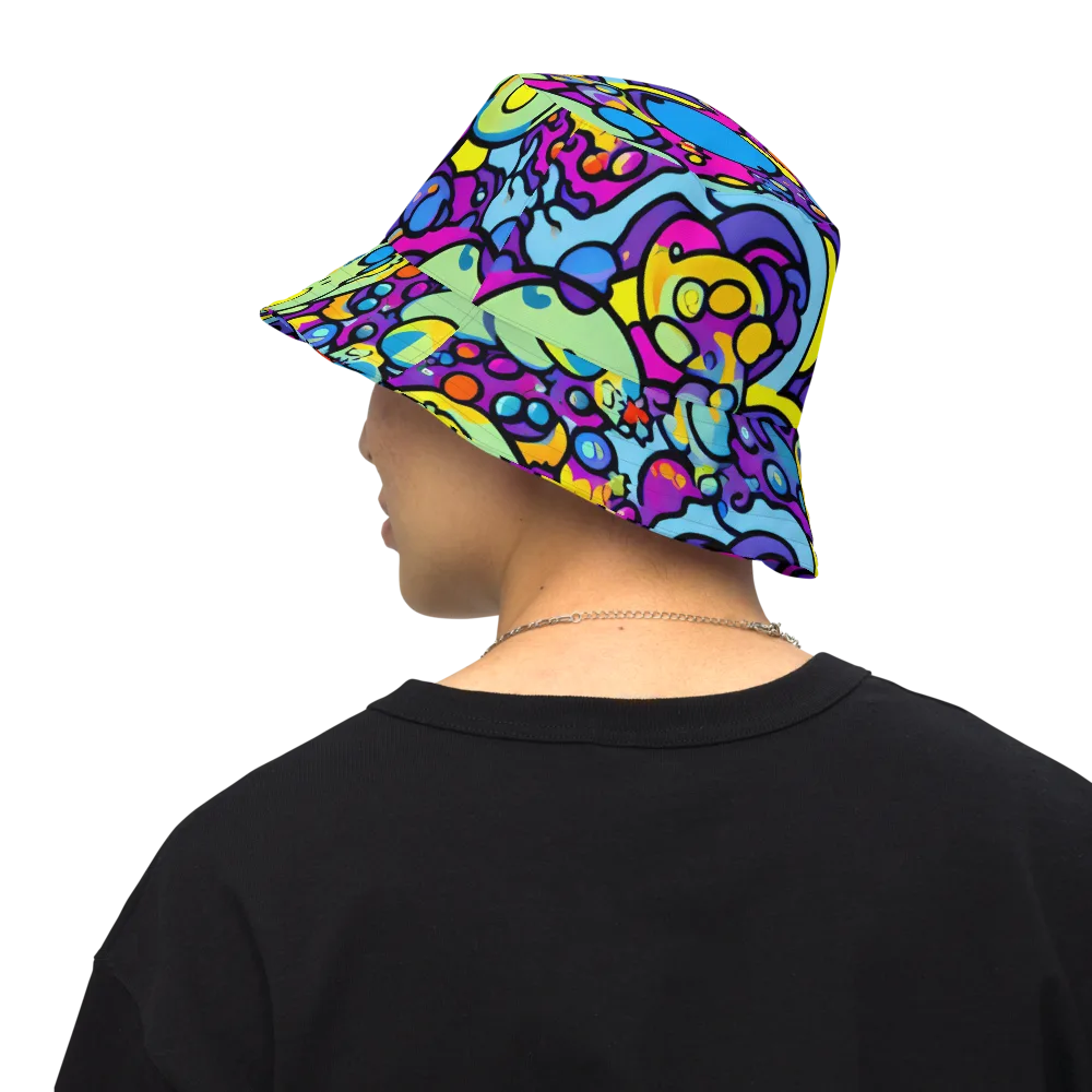 Enchanted Orbs on Reversible Bucket Hat — Back Inside