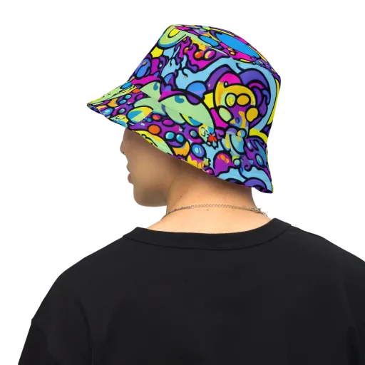 Enchanted Orbs on a Reversible Bucket Hat